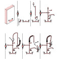 8" Wall Mounted Pre-Rinse Faucet with Add-On 6" Swing Spout & 22" Hose & Spray Valve | CaterEq CEBXF240