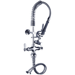 Deck-Mounted Commercial Pre-Rinse Unit with 22" Hose & Spray Valve | CaterEq CEBXF242 Deck-Mounted Commercial Pre-Rinse Unit with 22" Hose & Spray Valve | CaterEq CEBXF242