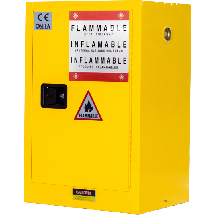 12 Gallon / 45 Litre Flammable Safety COSHH Cabinet 590x460x890mm | CaterEq CEBY12