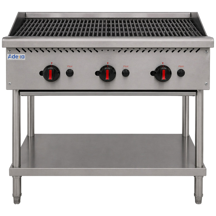 Commercial Freestanding Gas Charbroiler 21kW 915 x 757 x 953mm | CaterEq CECB36F
