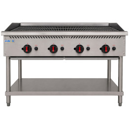 Commercial Freestanding Gas Charbroiler 28kW 1220 x 757 x 953mm | CaterEq CECB48F