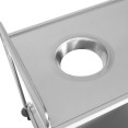 Commercial 2-Tier Stainless Steel Waste Sorting Trolley with Cutlery Tray Slot 1000×620×1000mm| CaterEq CECG10062
