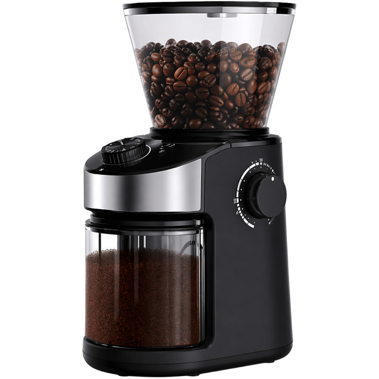 Commercial Flat Burr Coffee Grinder 150W with 240g Bean Hopper Black | CaterEq CECG836B Commercial Flat Burr Coffee Grinder 150W with 240g Bean Hopper Black | CaterEq CECG836B