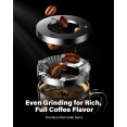 Commercial Flat Burr Coffee Grinder 150W with 240g Bean Hopper Black | CaterEq CECG836B Commercial Flat Burr Coffee Grinder 150W with 240g Bean Hopper Black | CaterEq CECG836B