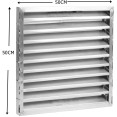 Commercial Stainless Steel Canopy Hood 2500×1000×350mm with 5 x 500×500mm Filters | CaterEq CECH1025S