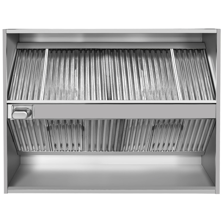 Commercial Island Canopy Hood with Stainless Steel Baffle Filters 3000 x 1300 x 350mm | CaterEq CECH20300S Commercial Island Canopy Hood with Stainless Steel Baffle Filters 3000 x 1300 x 350mm | CaterEq CECH20300S