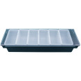 Garnish Tray / Condiment Holder with Lid 6 Compartments - CECHC46