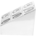 Commercial Condiment Pan Holder including 3xGN1/6 + 3xGN1/9 pans with recess lids & ladles - CECHM01D