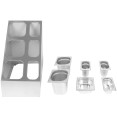 Commercial Condiment Pan Holder including 3xGN1/6 + 3xGN1/9 pans & ladles - CECHM01PCFL