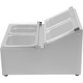 Commercial Condiment Holder including 4xGN1/6-100mm pans & fliptop lids - CECHRLF04B1