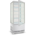 Countertop Display Fridge 98 litres 4 shelves White 2 curved doors front & back - CECL98RW