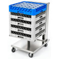 Commercial Cantilever Dishwasher Rack Trolley for 500 × 500mm Racks 6 Rack Capacity Spring Adjustable | CaterEq CECLT5050 Commercial Cantilever Dishwasher Rack Trolley for 500 × 500mm Racks 6 Rack Capacity Spring Adjustable | CaterEq CECLT5050