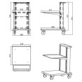 Commercial Cantilever Dishwasher Rack Trolley for 500 × 500mm Racks 6 Rack Capacity Spring Adjustable | CaterEq CECLT5050 Commercial Cantilever Dishwasher Rack Trolley for 500 × 500mm Racks 6 Rack Capacity Spring Adjustable | CaterEq CECLT5050