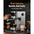 Commercial Espresso Coffee Machine 1350W 20 Bar Stainless Steel | CaterEq CECM1661