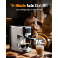 Commercial Espresso Coffee Machine 1350W 20 Bar Stainless Steel | CaterEq CECM1661