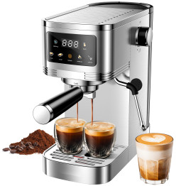 Commercial Espresso Coffee Machine 1350W 20 Bar Stainless Steel | CaterEq CECM1661