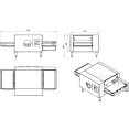 Commercial Conveyor Pizza oven 16 pizzas of 12'' per hour - CECP12S