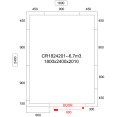 Freezer room with Freezing unit 1800x2400x2010mm Volume 6.8m3 - FR1824201