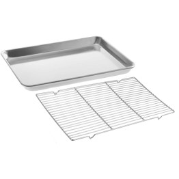 Commercial Stainless Steel Cooling Wire Rack for 33x23cm Baking Tray 290x210x15mm | CaterEq CECR3323