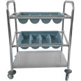 Cutlery & Tray Trolley 2 trays & Undershelf 570x350x860mm - CECTT2 Cutlery & Tray Trolley 2 trays & Undershelf 570x350x860mm - CECTT2
