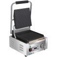 Commercial Single Contact Panini Grill 1800W Ribbed Top & Bottom Plates Digital Timer | CaterEq CECU600 Commercial Single Contact Panini Grill 1800W Ribbed Top & Bottom Plates Digital Timer | CaterEq CECU600