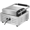Commercial Single Contact Panini Grill 1800W Ribbed Top & Bottom Plates Digital Timer | CaterEq CECU600 Commercial Single Contact Panini Grill 1800W Ribbed Top & Bottom Plates Digital Timer | CaterEq CECU600