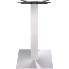 Silver Cast Iron Table Base Square 450x450x720mm | CaterEq CED002CSILVER