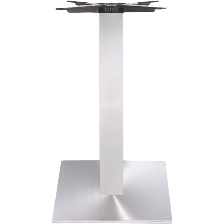 Silver Cast Iron Table Base Square 450x450x720mm | CaterEq CED002CSILVER