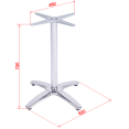 Brushed steel Table base 620mm Standard height - CED011
