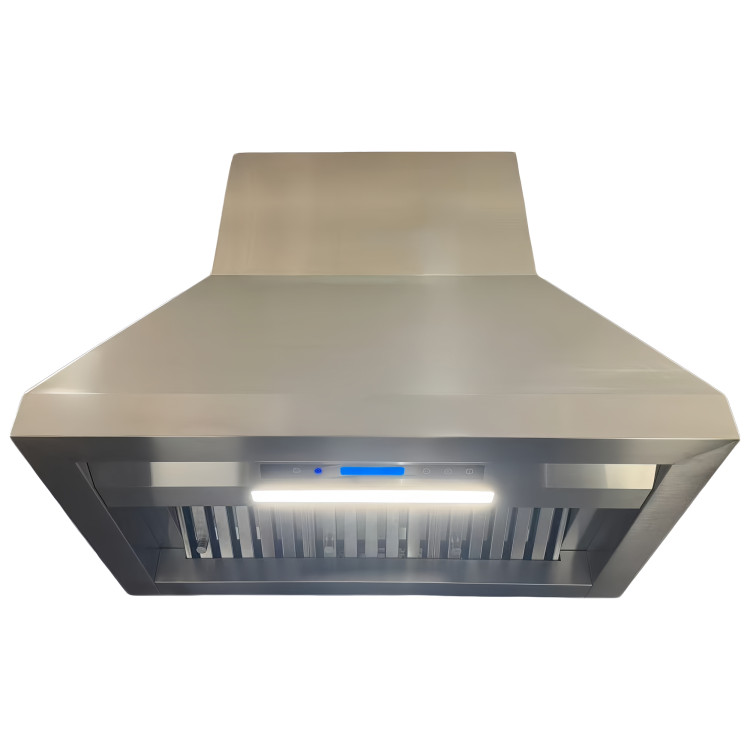 Commercial Wall Mounted Stainless Steel Extraction Hood with Touch Control, Remote and LED Lighting 914 x 559mm | CaterEq CED36JF122
