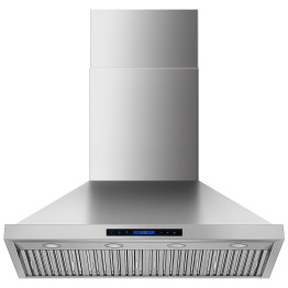 Commercial Wall Mounted Stainless Steel Extraction Hood with Touch Control, Remote and LED Lighting 1195 x 600mm | CaterEq CED48FF224
