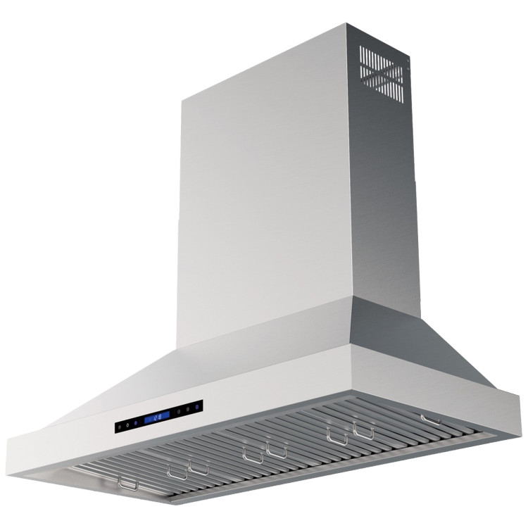 Commercial Wall Mounted Stainless Steel Extraction Hood with Touch Control, Remote and LED Lighting 1495 x 600mm | CaterEq CED60FF224