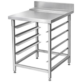Stainless Steel Work Table with Backsplash 1000×760×1030 (880+150) mm | CaterEq CEDAVS110 Stainless Steel Work Table with Backsplash 1000×760×1030 (880+150) mm | CaterEq CEDAVS110