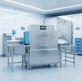 Commercial 380V 3-Phase Hardwired Rack Conveyor Dishwasher 120 Racks/Hour 26kW | CaterEq CEDAVS124