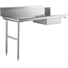 Commercial Stainless steel Pass Through Dishwasher Table with Sink Left 1219mm Width - CEDC1T3048LEFTSINK