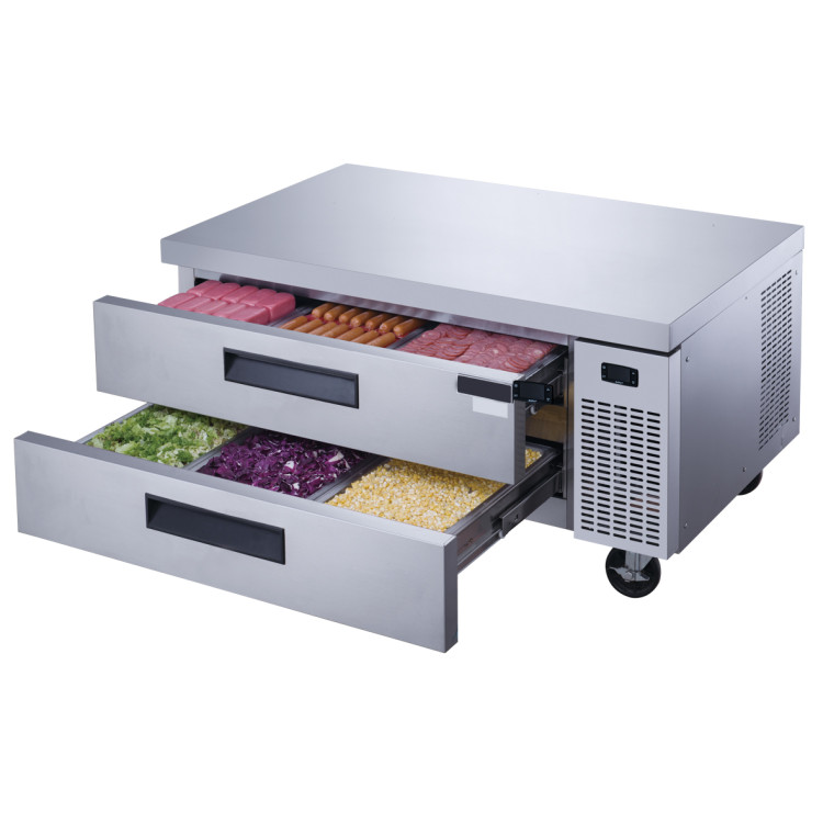Commercial Refrigerated Chef Base 2 Drawer x 6 GN 1/1 Compatible 1524×820×635mm | CaterEq CEDCB5260