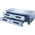 Professional Low Refrigerated Counter / Chef Base 4 drawers 1839x820x635mm - CEDCB72