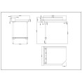 Commercial Stainless steel Pass Through Dishwasher Table Left 914mm Width - CEDCOT3036LEFT