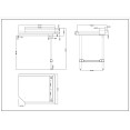 Commercial Stainless steel Pass Through Dishwasher Table Right 914mm Width - CEDCOT3036RIGHT