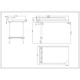 Commercial Stainless steel Pass Through Dishwasher Table Left 1219mm Width - CEDCOT3048LEFT