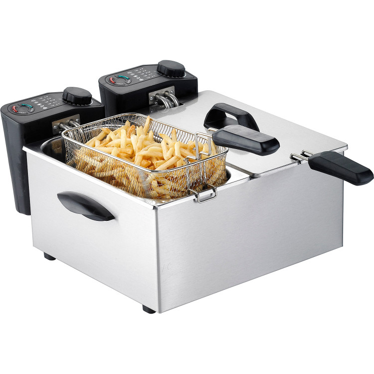 Commercial Fryer Countertop Double tank 3.5+3.5 litres 4kW - CEDF35BT2 Commercial Fryer Countertop Double tank 3.5+3.5 litres 4kW - CEDF35BT2