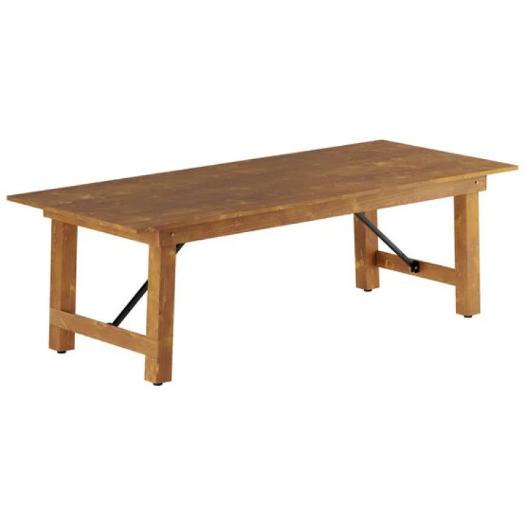 Vineyard Folding Catering Table 7ft Pine Wood 2100x1015x760mm - CEDGW00324084