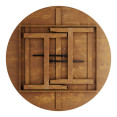 Vineyard Folding Catering Table Round 5ft Pine Wood 1500x760mm - CEDGW003260R