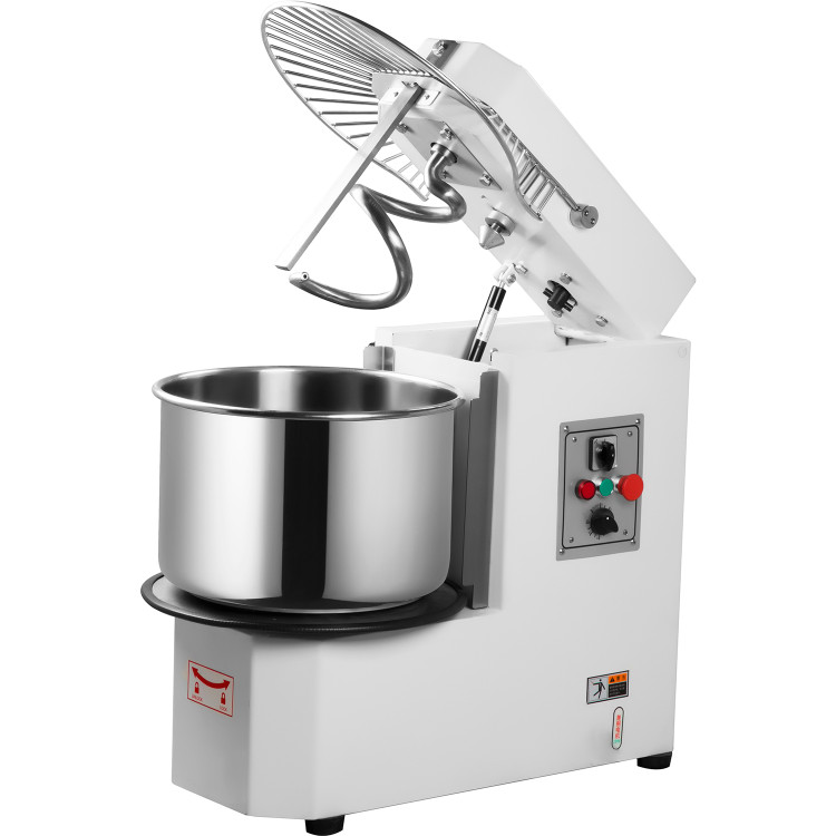 Professional Spiral Dough Mixer 40 litres Liftable head Fixed bowl 1 speed 230V/1 phase - CEDH40T