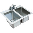 Drop-in Sink 2 bowls Stainless steel - CEDIS2DB101410 Drop-in Sink 2 bowls Stainless steel - CEDIS2DB101410