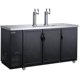 Professional Double Top Beer Dispenser 3 Door Bottle Cooler 703 Litres 1788 x 705 x 1216mm Black | CaterEq CEDKB72M3 Professional Double Top Beer Dispenser 3 Door Bottle Cooler 703 Litres 1788 x 705 x 1216mm Black | CaterEq CEDKB72M3