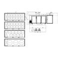 Professional Double Top Beer Dispenser 3 Door Bottle Cooler 703 Litres 1788 x 705 x 1216mm Black | CaterEq CEDKB72M3