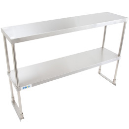 Double Tier Overshelf Stainless steel 900x300x800mm - CEDOS300X900