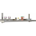Height Adjustable Wall shelf 1 level 1500x400mm Stainless steel - CETHWBS1R154
