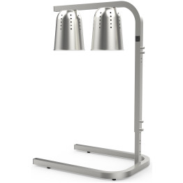 Double Head Freestanding Warming Lamp Infrared Food Warmer 470×360×759mm Silver Finish | CaterEq CEDS570 Double Head Freestanding Warming Lamp Infrared Food Warmer 470×360×759mm Silver Finish | CaterEq CEDS570